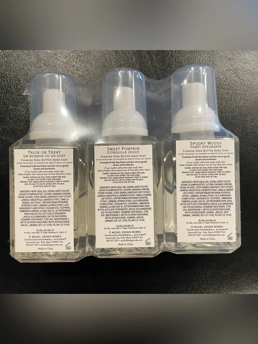 New Michel Design Works Halloween Hand Soap Set of 3